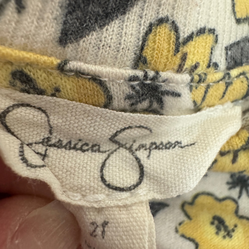 Jessica Simpson Yellow Floral Kids Matching Set - Picture 5 of 7